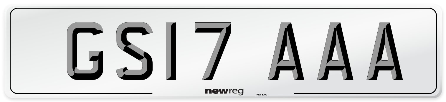 GS17 AAA Number Plate from New Reg
